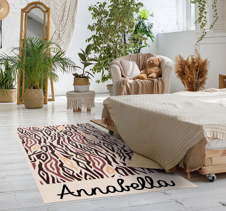 Stylized Animal Pattern custom vinyl carpet - TenStickers