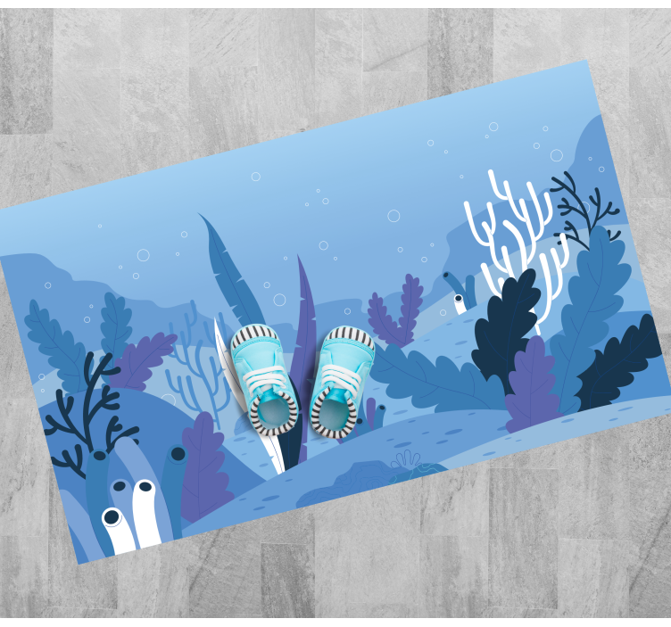 Subaquatic Landscape nature vinyl carpet - TenStickers