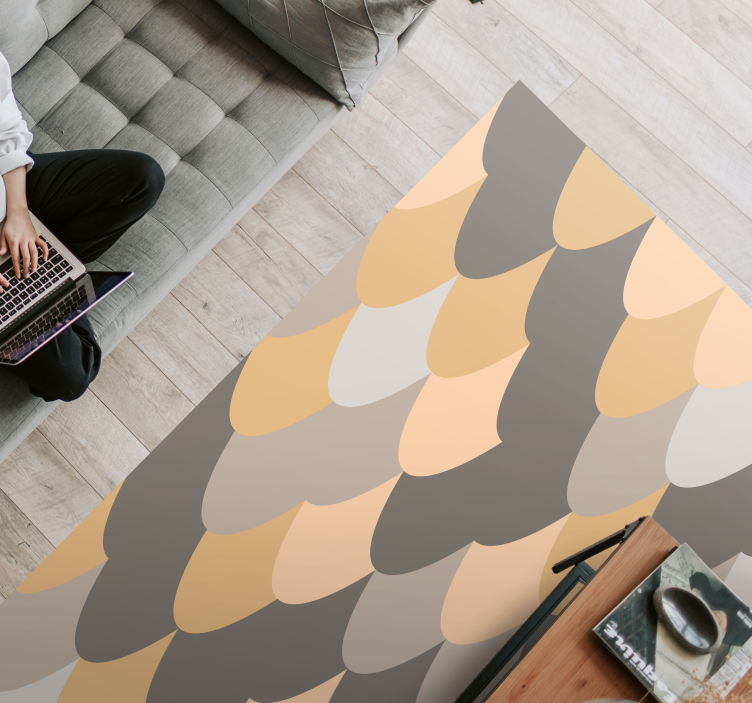 Subtle Wave Pattern striped vinyl carpet - TenStickers