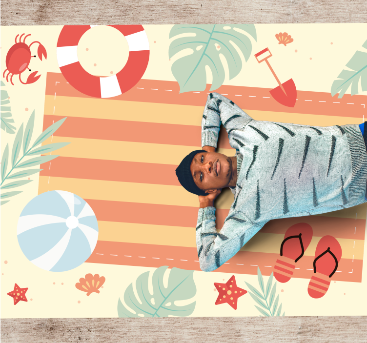 Summer vibes scene kids vinyl carpet - TenStickers