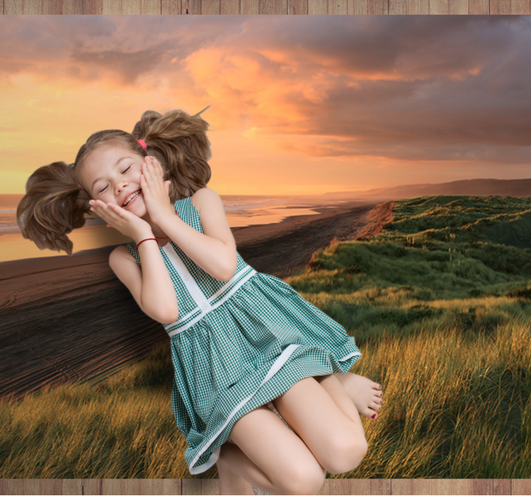 Sunset Beachscape nature vinyl carpet - TenStickers