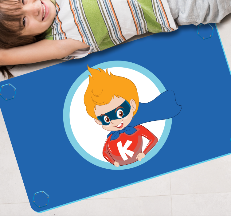 Superhero Cartoon Character kids vinyl carpet - TenStickers