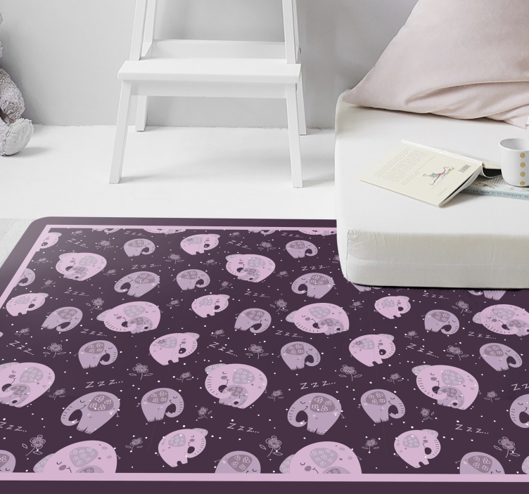 Sweet Elephant Dreams kids vinyl carpet - TenStickers