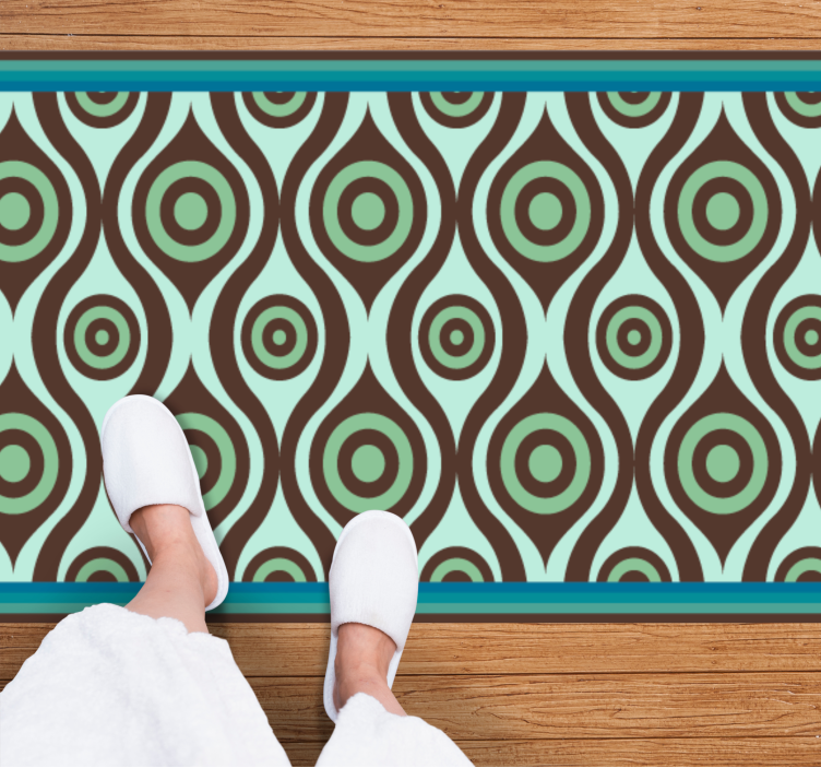 Swirl Pattern Inspiration mosaic vinyl carpet - TenStickers