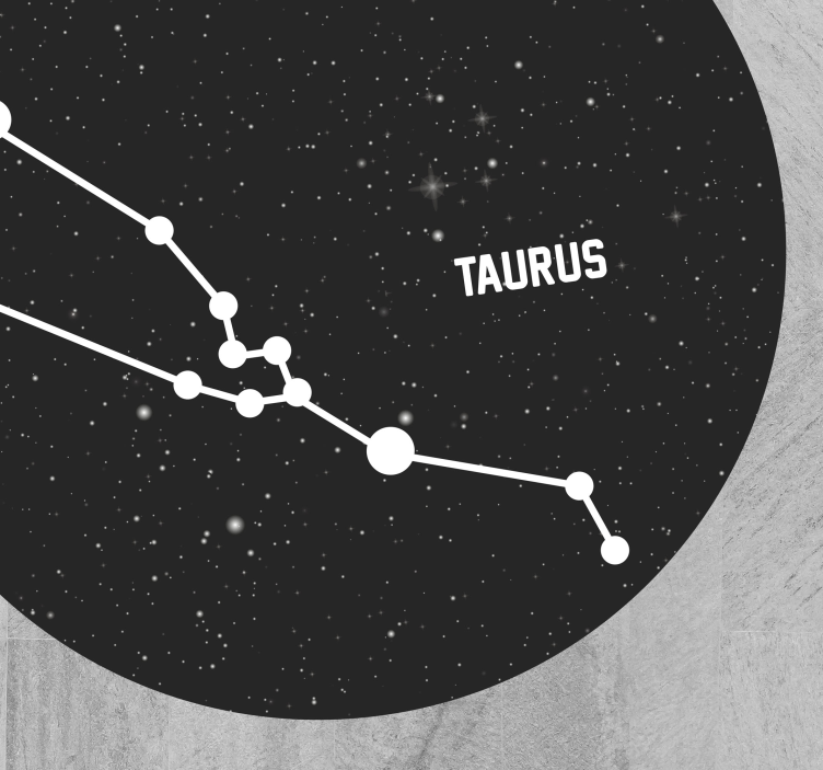 Taurus Constellation star vinyl carpet - TenStickers
