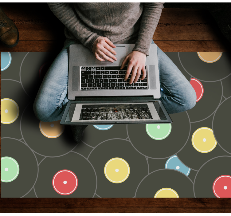 Teen vinyl carpet in bright colors - TenStickers