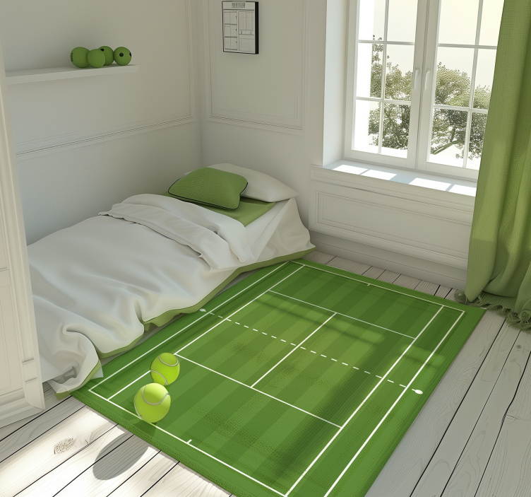 Tennis Court road vinyl carpet - TenStickers