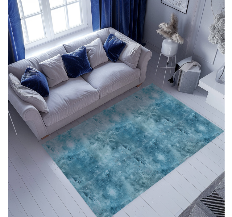 Textured design blue vinyl carpet - TenStickers