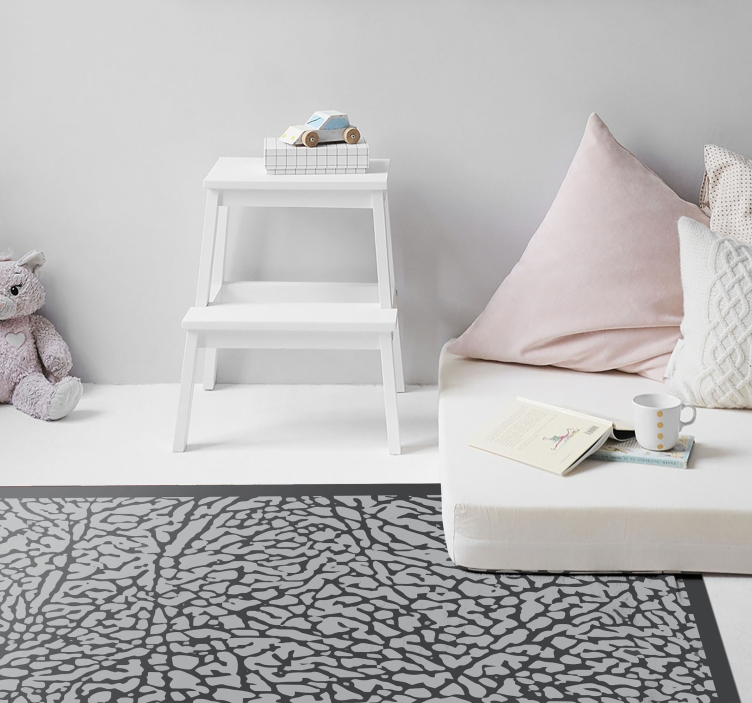 Textured dark pattern grey vinyl carpet - TenStickers