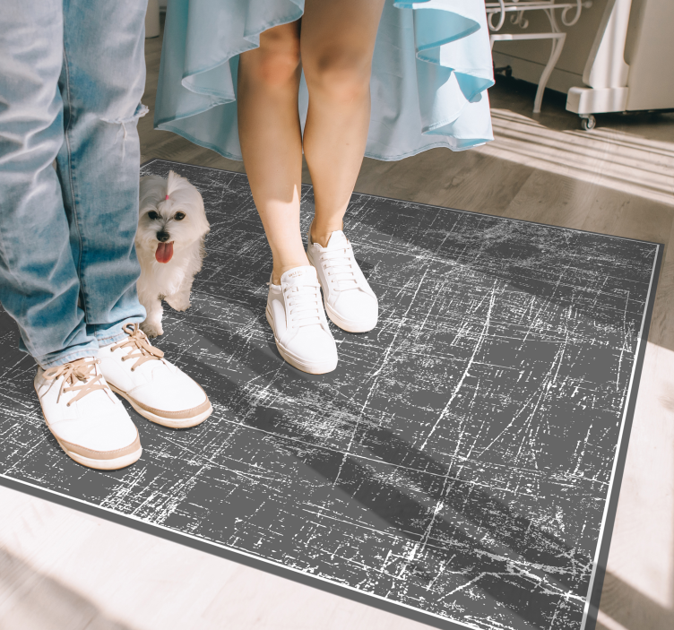 Textured grey surface stone effect vinyl carpet - TenStickers