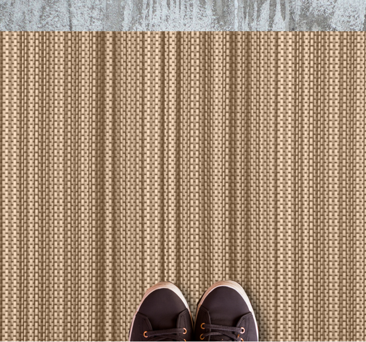 Textured Neutral Weave bathroom vinyl carpet - TenStickers