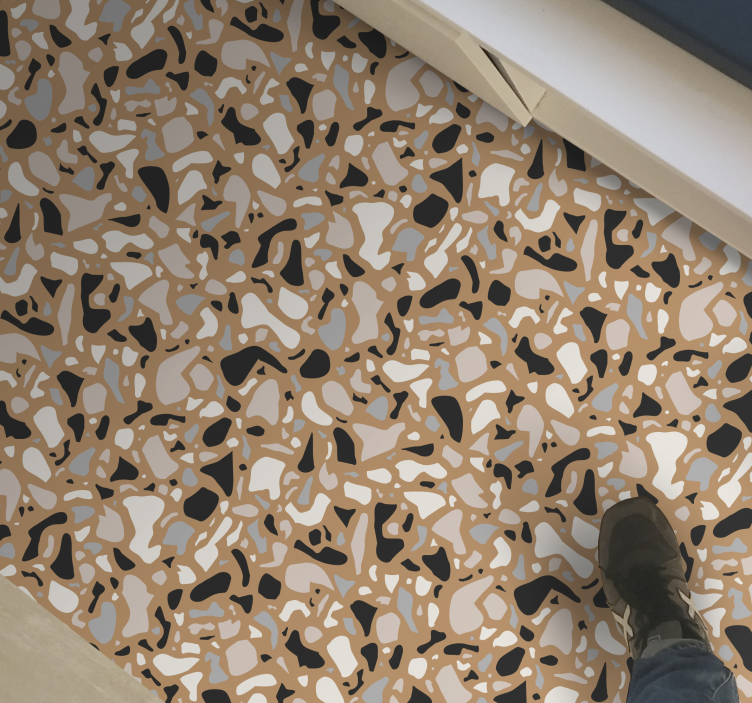 TEXTURED STONE PATTERN bathroom vinyl carpet - TenStickers