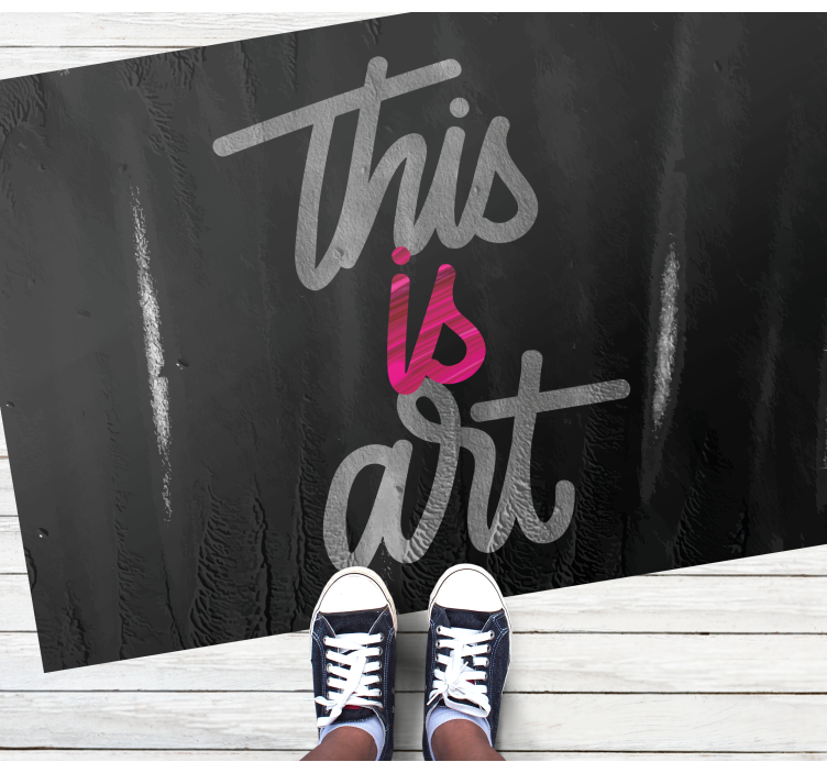 This is art custom vinyl carpet - TenStickers