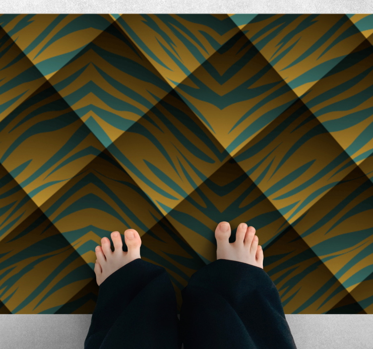Tiger Stripe Concept animal print vinyl carpet - TenStickers