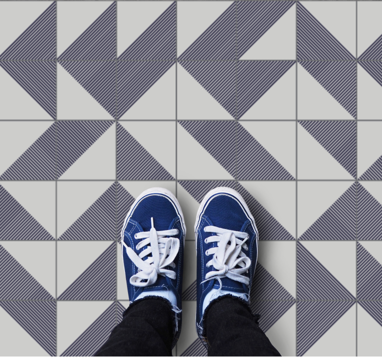 Triangular Concept geometric vinyl carpet - TenStickers