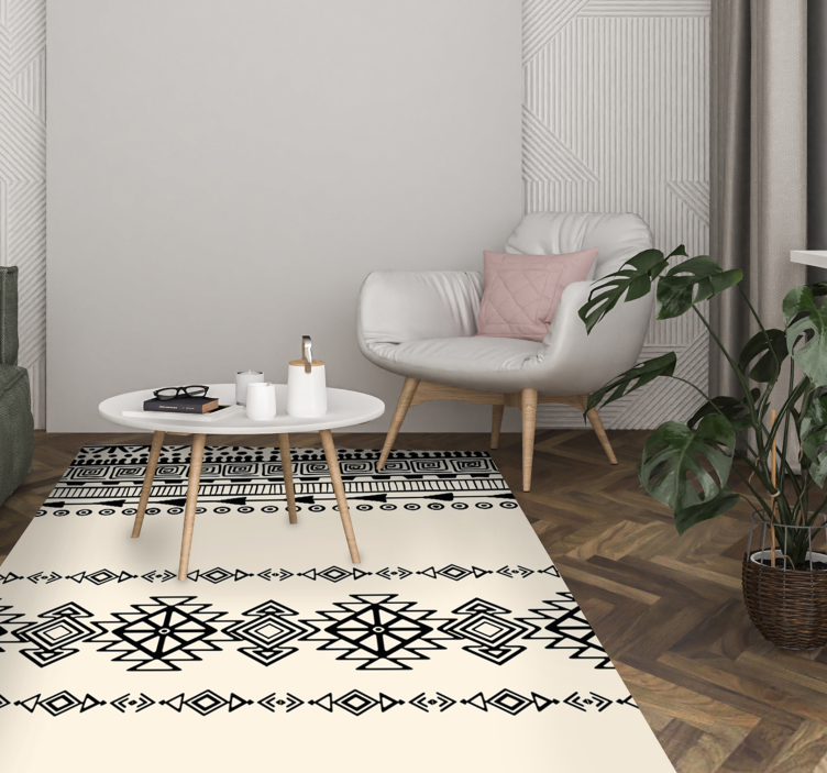 Tribal Way ethnic vinyl rug - TenStickers
