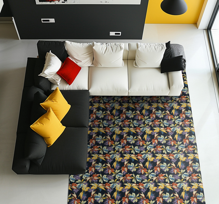 Tropical Botanical floral vinyl carpet - TenStickers