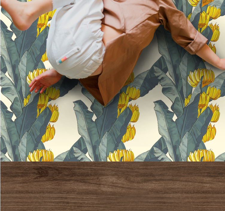 Tropical Bloom Arrangement floral vinyl carpet - TenStickers
