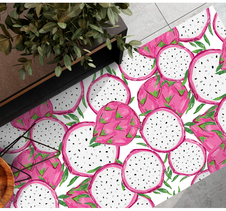 Tropical Fruit Concept kitchen vinyl carpet - TenStickers