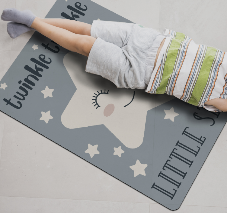 Twinkle Star Theme kids vinyl carpet - TenStickers