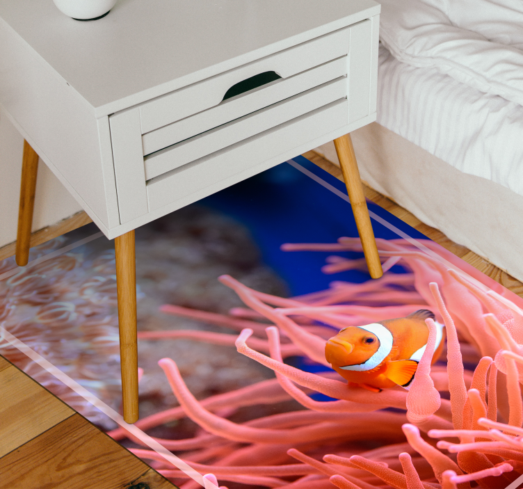 Underwater Coral Scene animal vinyl carpet - TenStickers