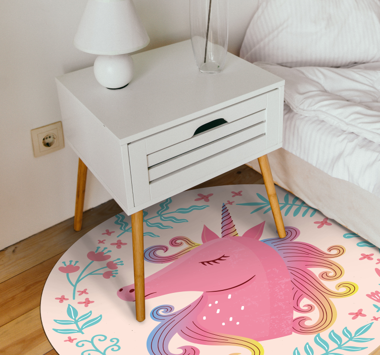 Unicorn Fairytale custom vinyl carpet - TenStickers