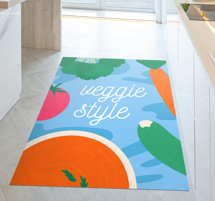 Veggie Style Decor custom vinyl carpet - TenStickers