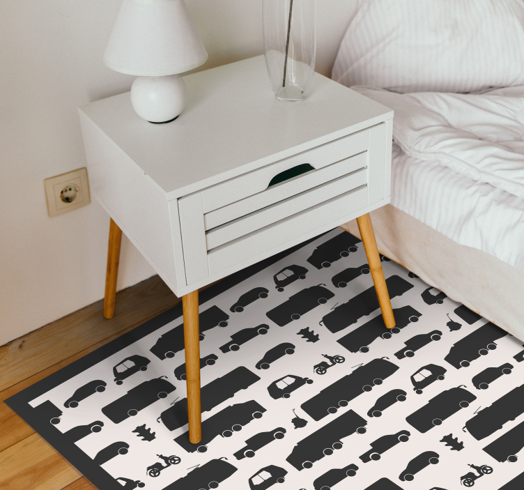 Vehicle Silhouettes road vinyl carpet - TenStickers