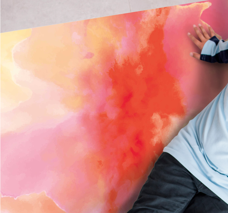 Vibrant Abstract Hues kids vinyl carpet - TenStickers