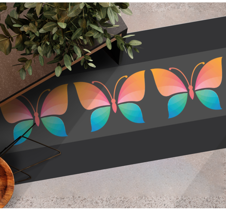 Vibrant Butterfly Concept nature vinyl carpet - TenStickers