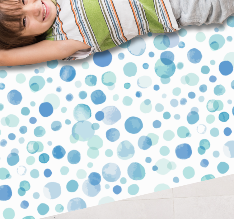 Vibrant Dot Arrangement kids vinyl carpet - TenStickers