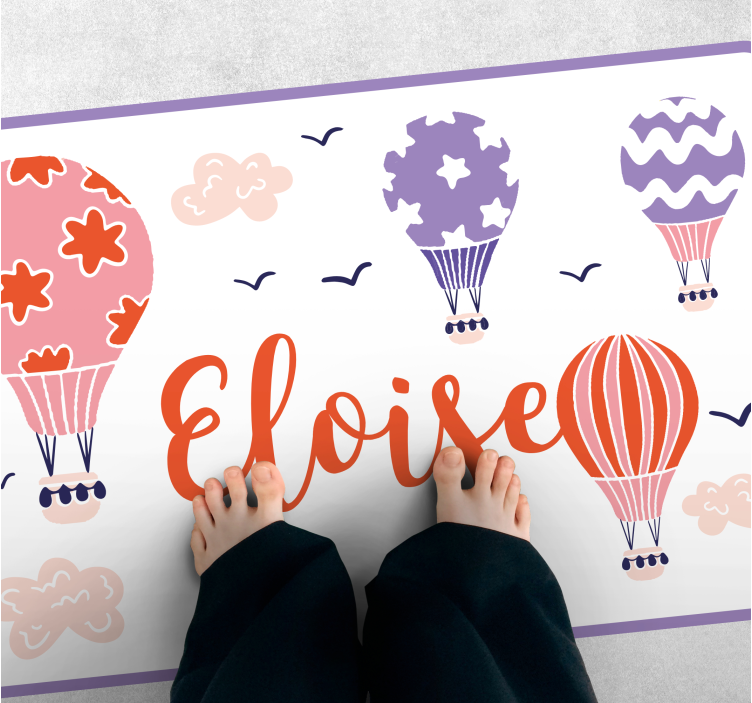 Vibrant Hot Air custom vinyl carpet - TenStickers