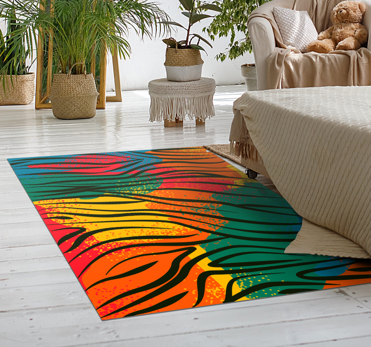Vibrant Nature Element nature vinyl carpet - TenStickers