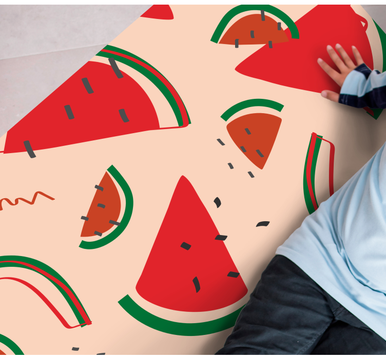Watermelon Slice Fun kitchen vinyl carpet - TenStickers