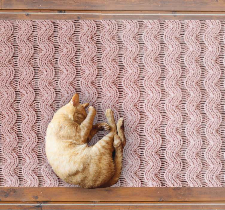 Wavy Pattern bedroom vinyl carpet - TenStickers