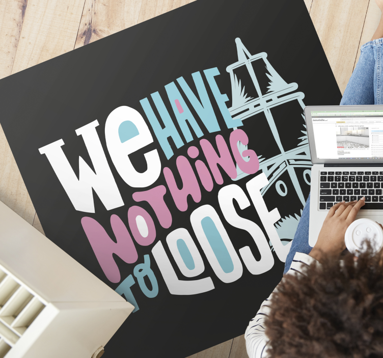 We have loose custom vinyl carpet - TenStickers