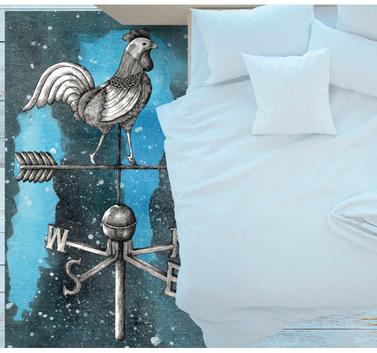Weather Vane Rooster teen vinyl carpet - TenStickers