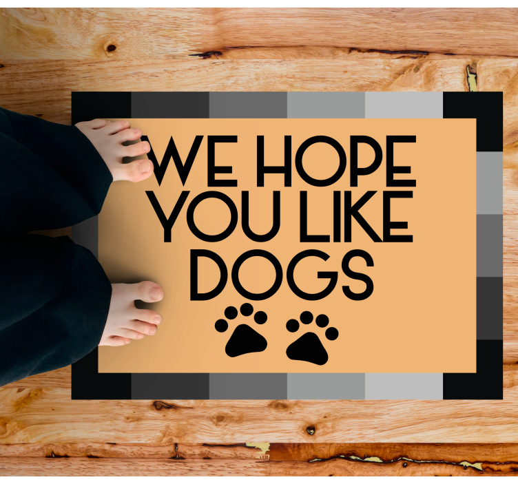 We hope you like dogs entrance hall vinyl carpet - TenStickers
