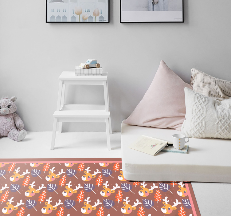 Baby deers design Christmas vinyl carpet - TenStickers