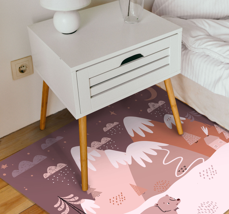 Winter Landscape Comfort kids vinyl carpet - TenStickers