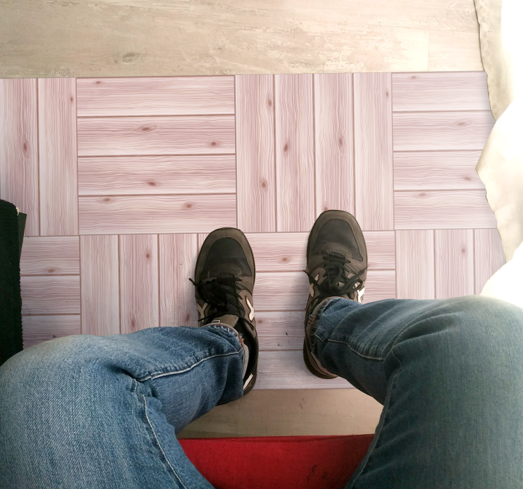 Wooden Planks Simulation wood effect vinyl carpet - TenStickers