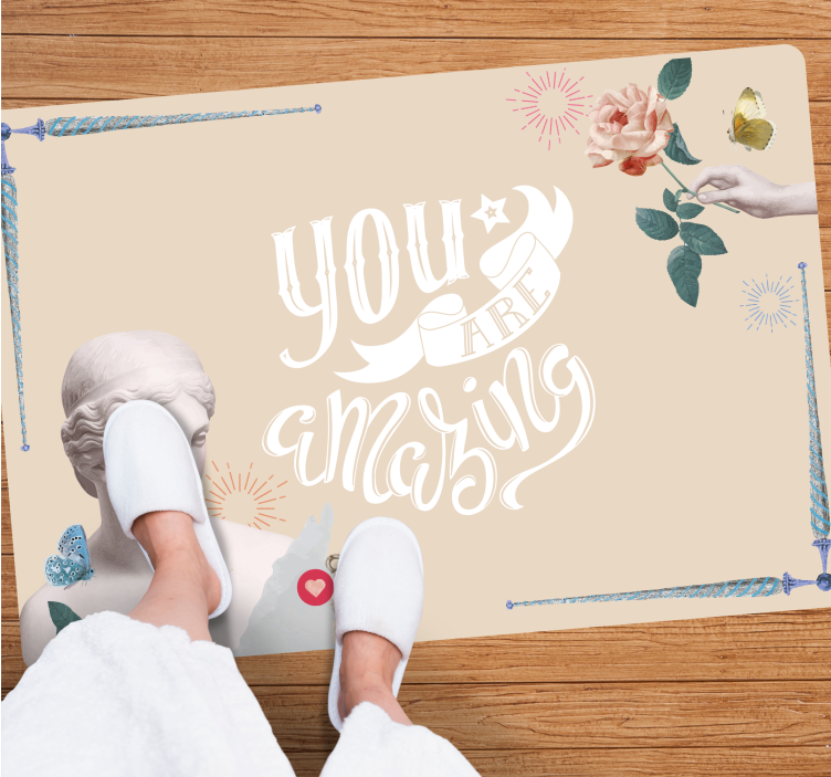 YOU ARE AMAZING custom vinyl carpet - TenStickers