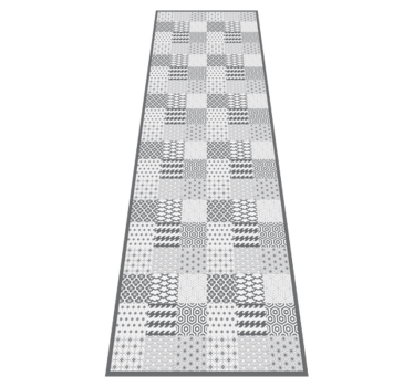 Geometric tile effect kitchen vinyl carpet - TenStickers