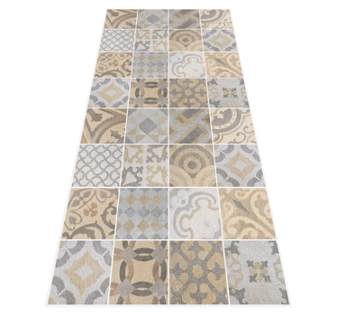 Cement "Arancioni" kitchen vinyl carpet - TenStickers