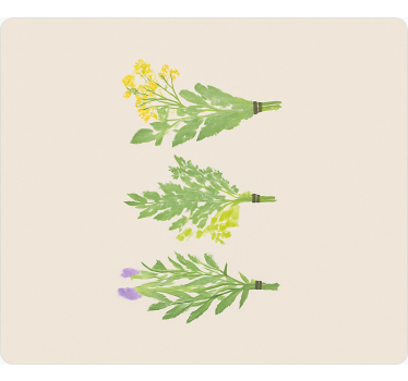 Elegant simple flowers kitchen vinyl carpet - TenStickers