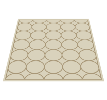 Sandy beige pattern kitchen vinyl carpet - TenStickers
