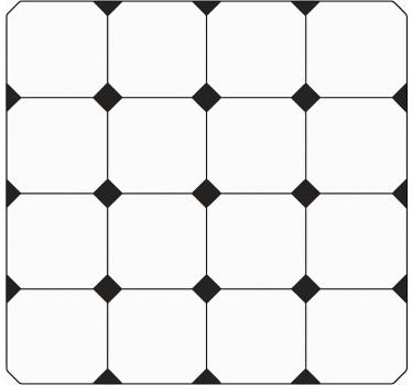 Checkered diamond print  kitchen vinyl carpet - TenStickers