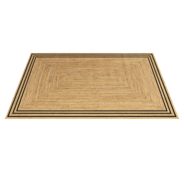 Kitchen vinyl carpet with natural jute texture - TenStickers