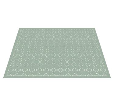 Muted celadon lattice kitchen vinyl carpet - TenStickers