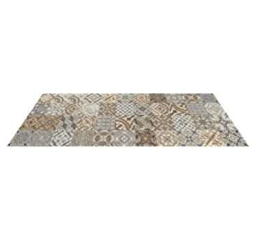Kitchen vinyl carpet ornate patchwork design - TenStickers